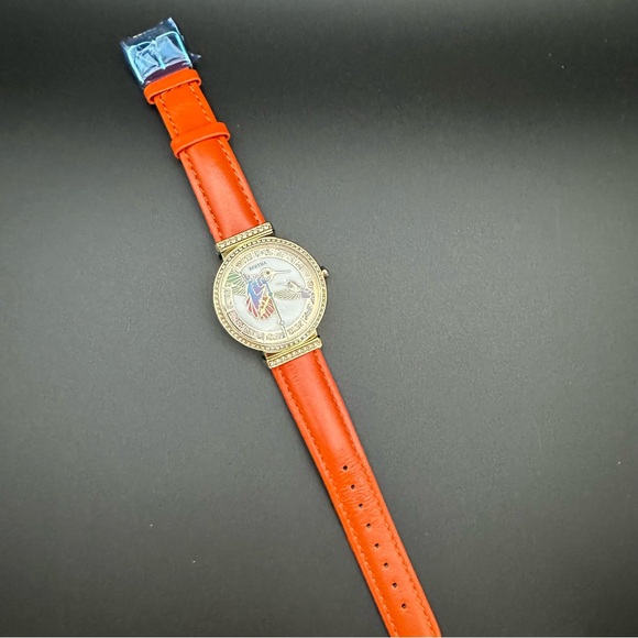 Bertha Mother of Pearl Hummingbird Watch - Emily Style w/ Leather Band - Picture 4 of 9